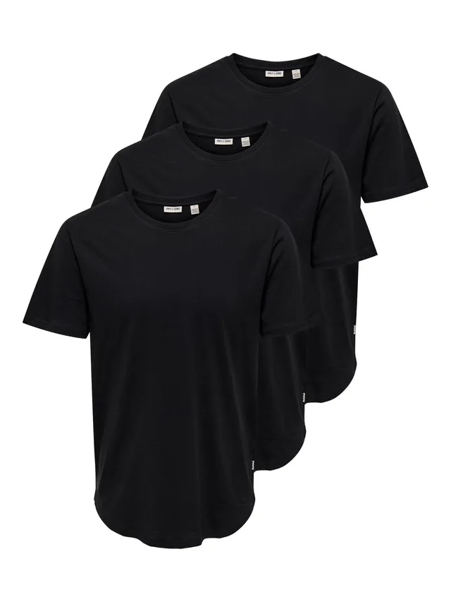 Only & Sons Onsmatt T-Shirt Uomo Cotone 3 Pezzi