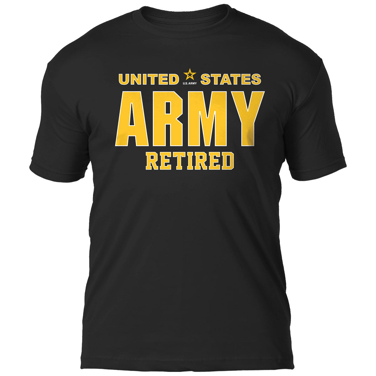 7.62 Design Army Retired t-shirt uomo cotone nero ring-spun