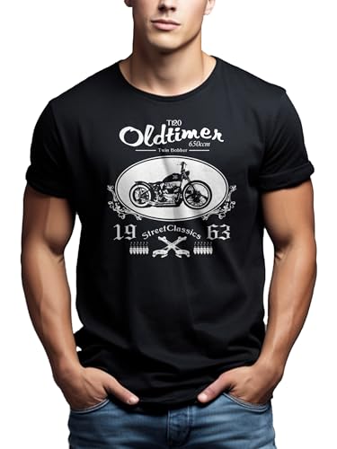 Makaya Custom Bobber Bonneville T-Shirt Uomo XL Nera