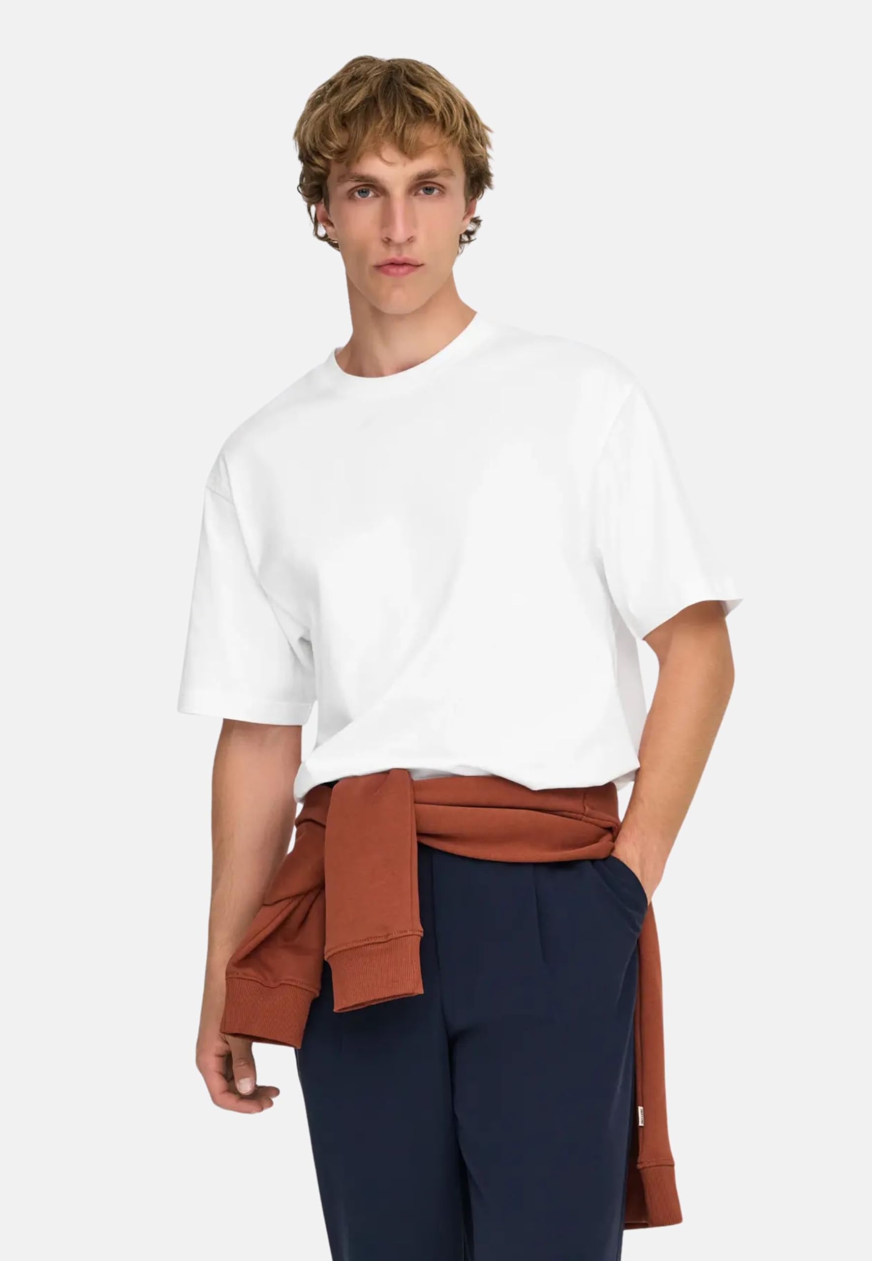 Only & Sons T-shirt Maglietta Uomo Bianco L Cotone