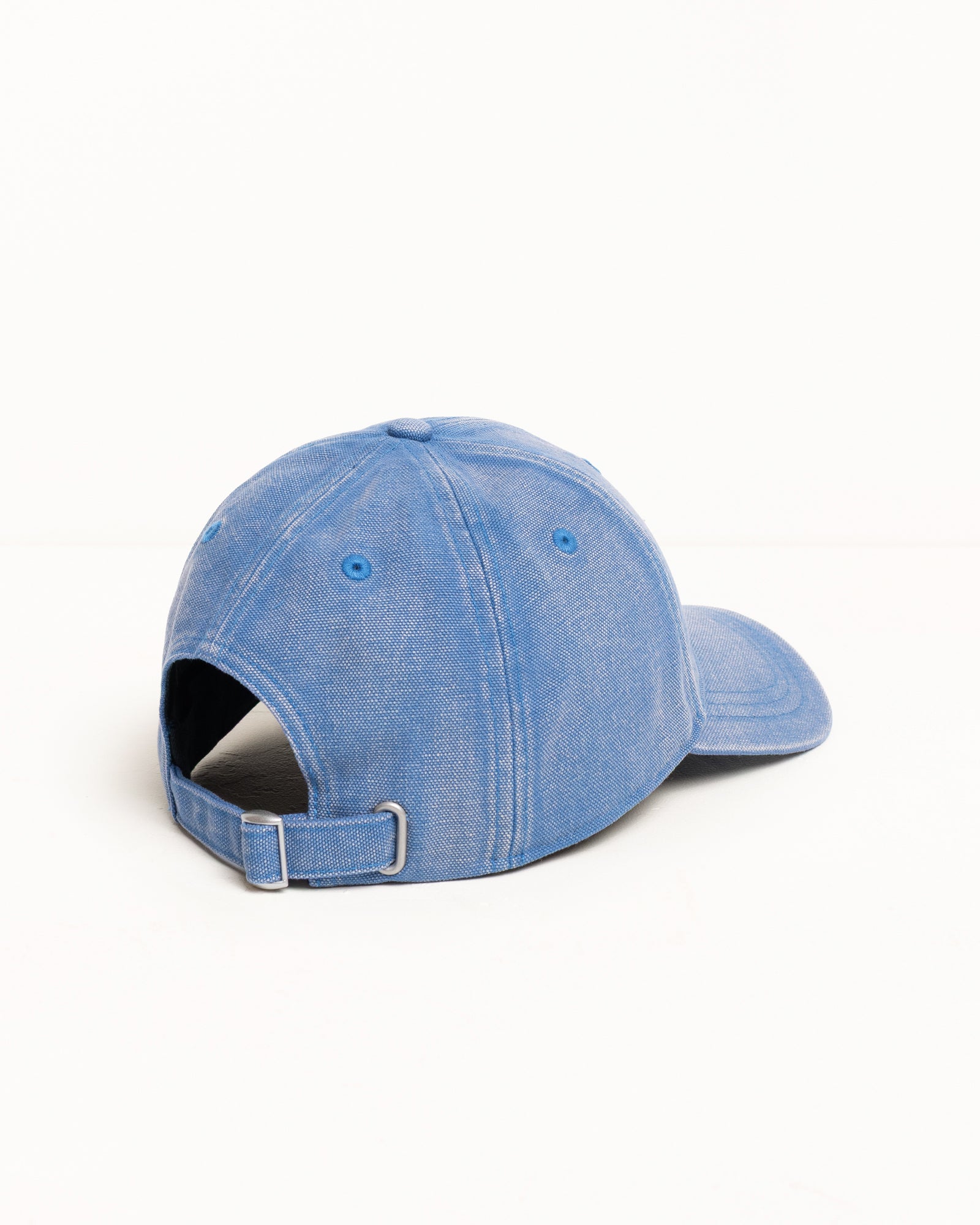 Stussy Basic Washed Canvas cappello blu taglia unica cotone