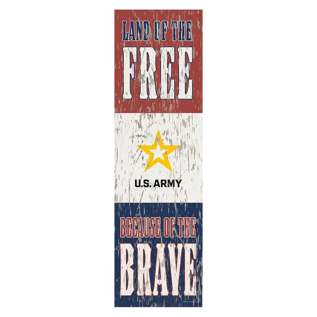 7.62 Design Land of the Free Targa US Army 25x89 cm PVC