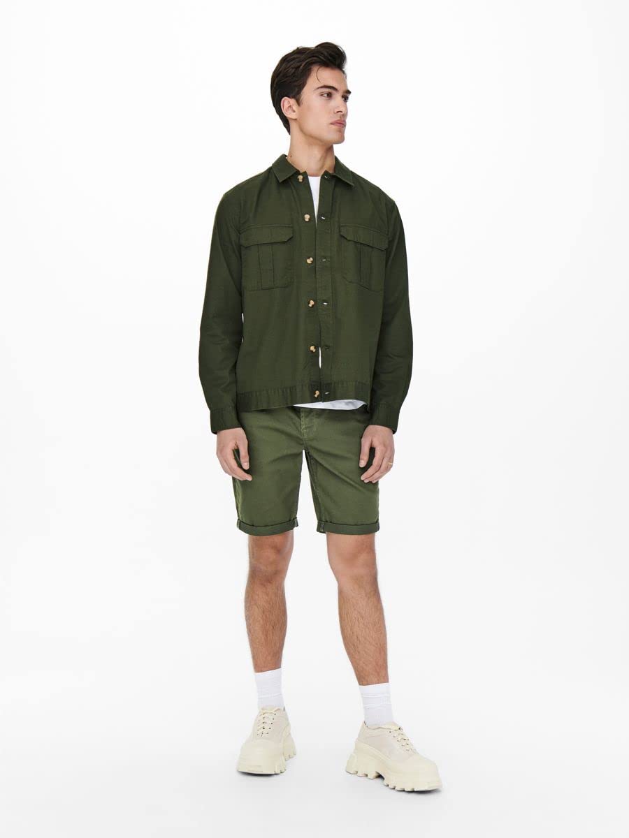ONLY & SONS Onsply Reg Twill PK 1817 pantaloncini uomo twill