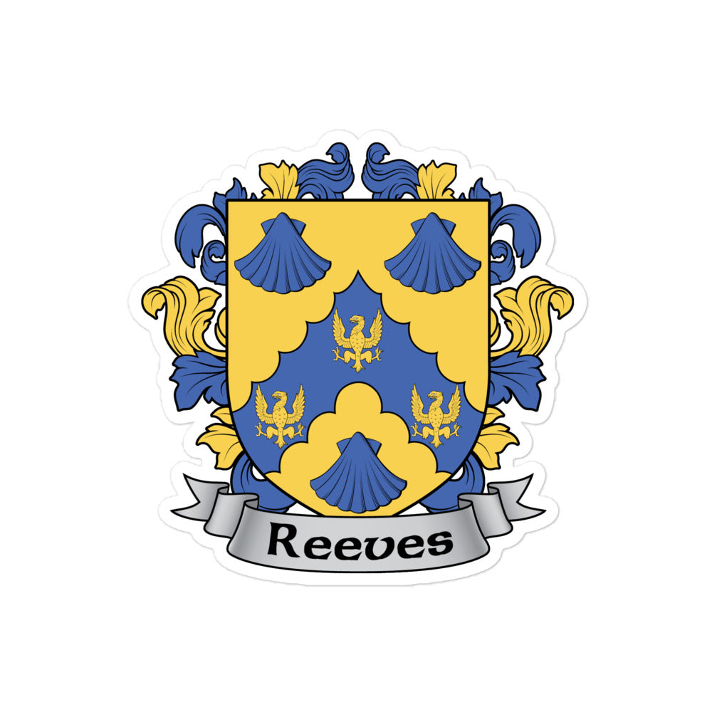 7.62 Design Reeves Irish Family Coat of Arms Adesivo 7,6 cm