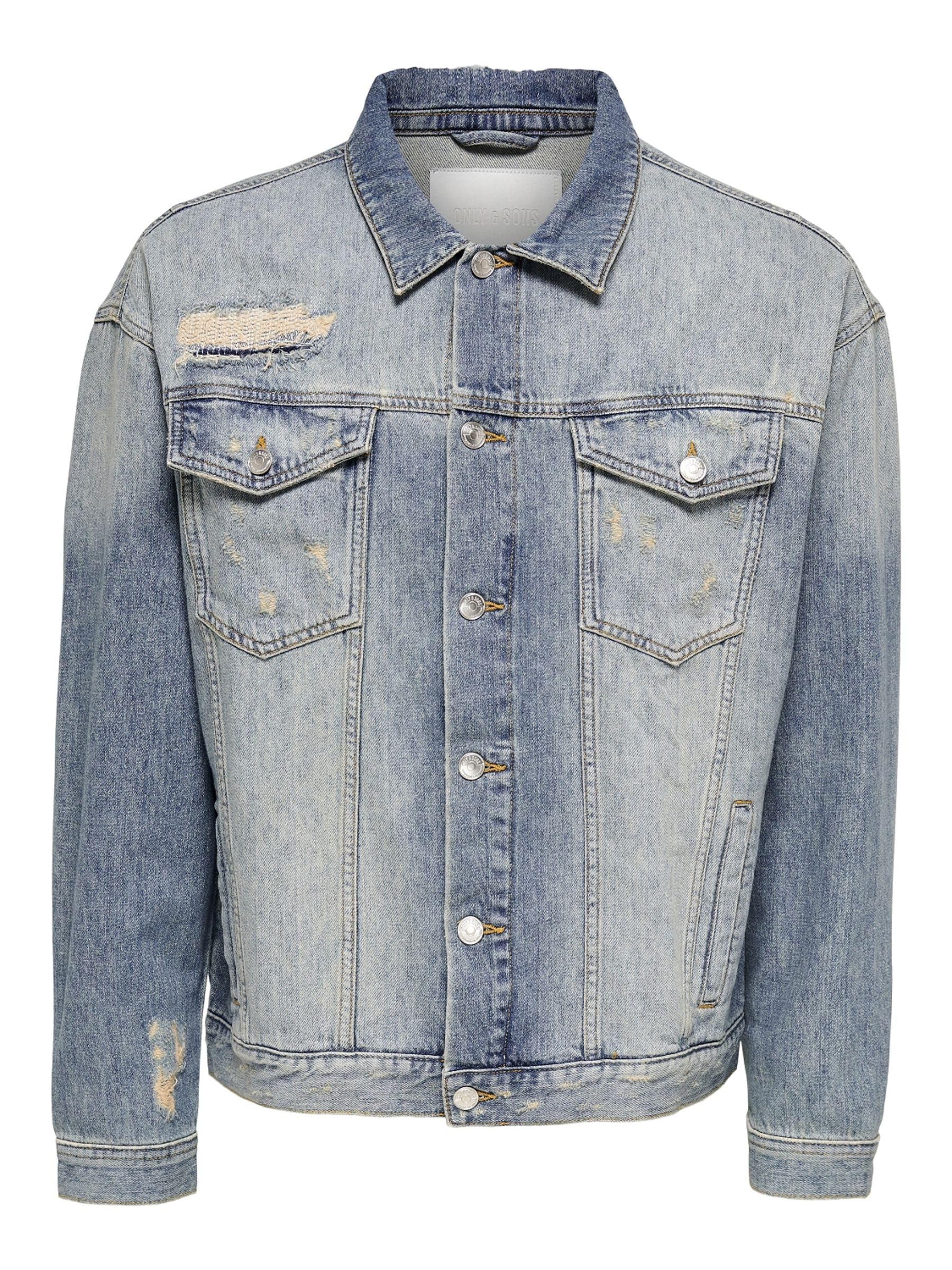 Only & Sons Giacca Jeans Uomo Denim Oversize Taglia M