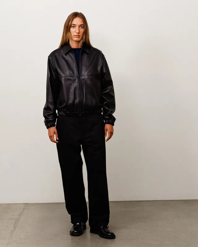 Stussy Pantalone Uniforme pantalone nero twill cotone