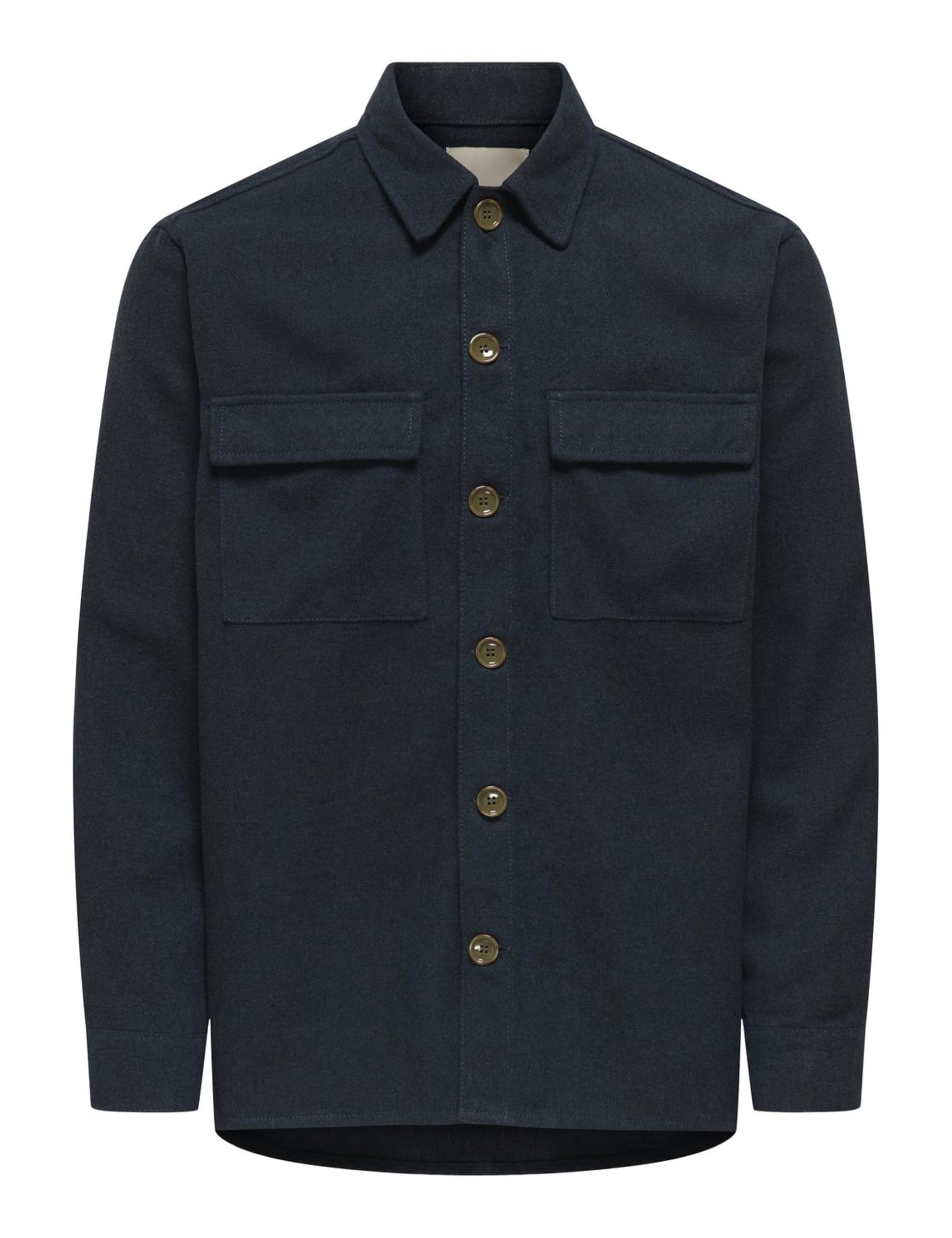 Only & Sons Onspaul RLX Overshirt Camicia Blu Notte L