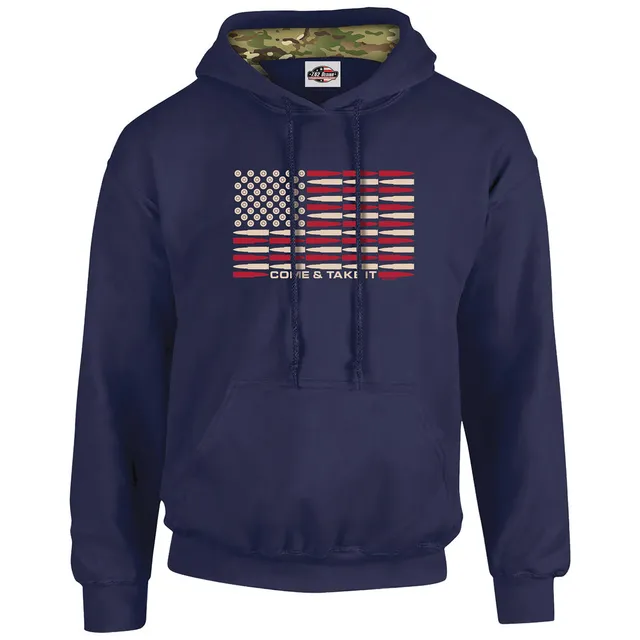 7.62 Design Come & Take It Felpa con Cappuccio Blu Cotone
