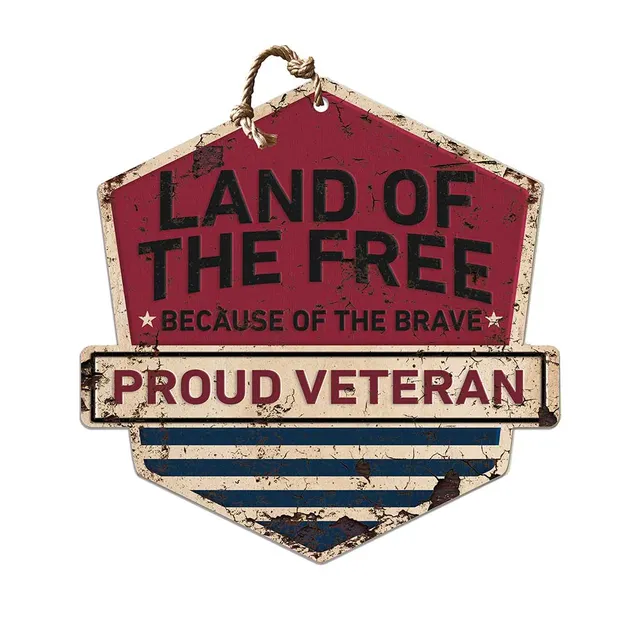 7.62 Design Land of the Free Targa 20x20 MDF Veteran