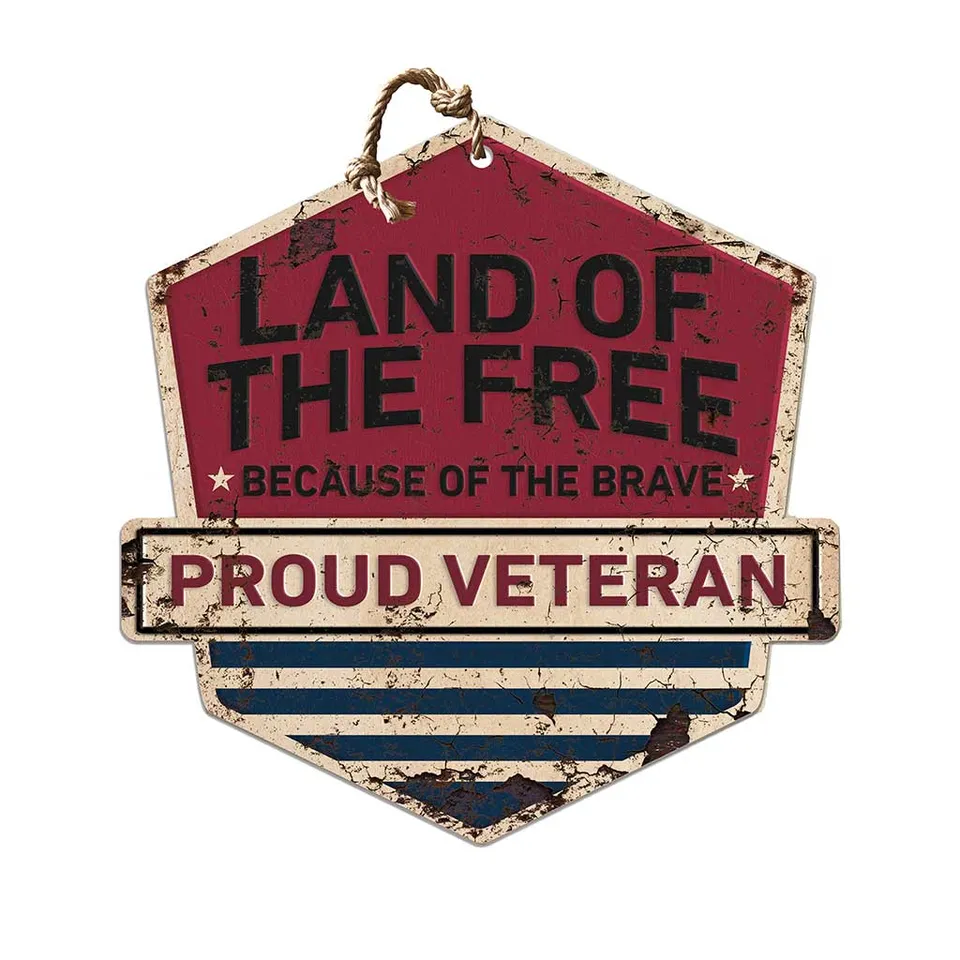 7.62 Design Land of the Free Targa 20x20 MDF Veteran