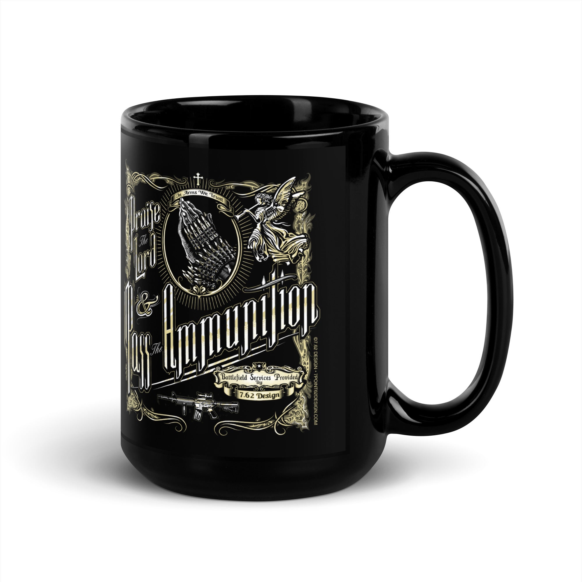 7.62 Design Praise The Lord Tazza ceramica nera 15oz