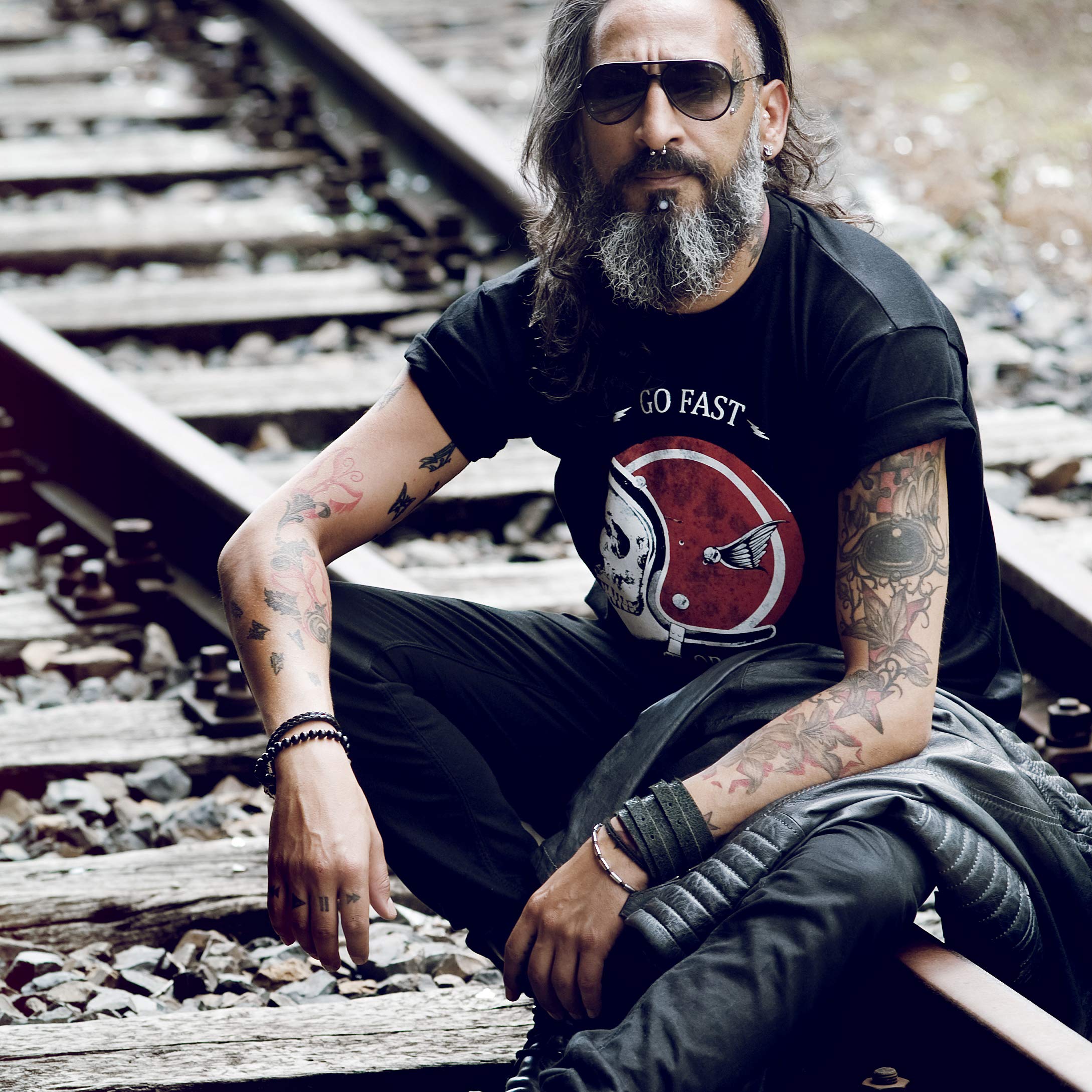 MAKAYA Go Fast OR Go Home T-Shirt Uomo Nero Cotone