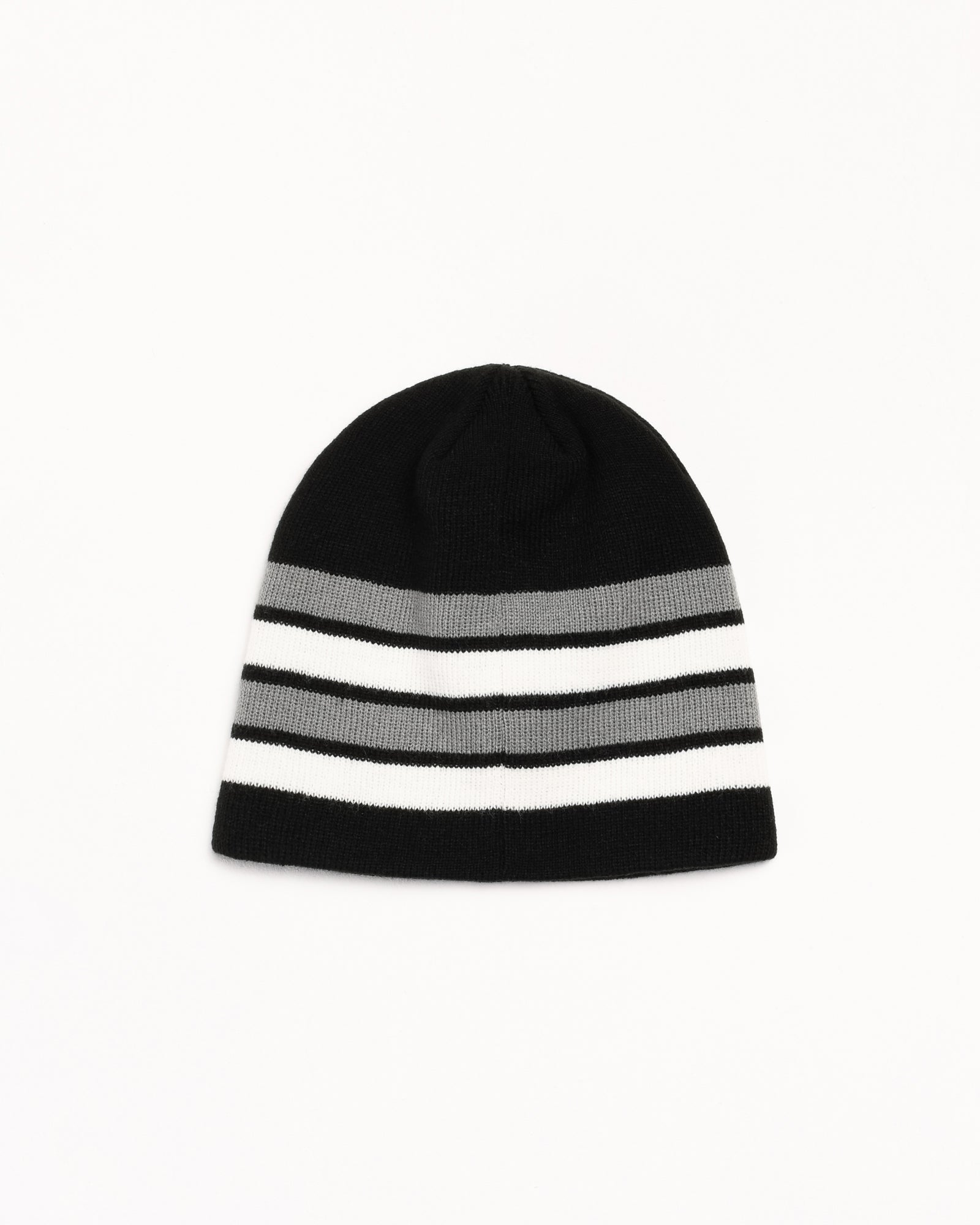 Stussy Basic Stripe Skullcap beanie berretto nero acrilico