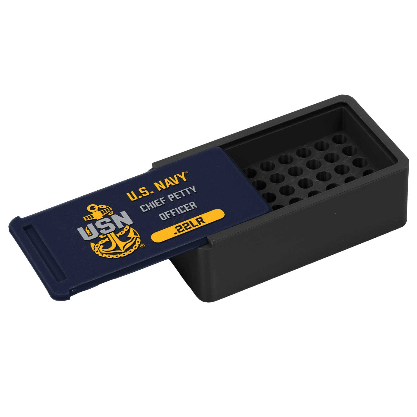 7.62 Design 3D Printed Ammo Boxes Navy CPO box 22LR 50