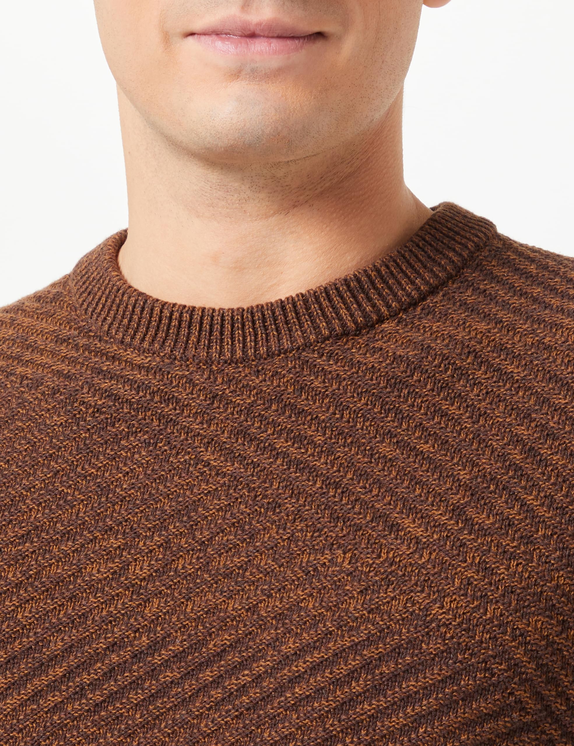 Only & Sons Onsmaurus Twist Crew Maglione Uomo XS Marrone