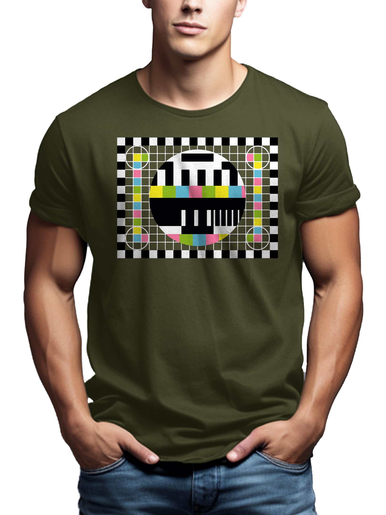 MAKAYA Sheldon Testscreen T-Shirt Uomo Cotone 185 g
