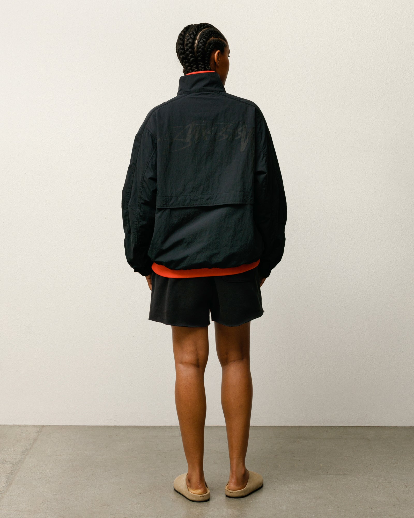 Stussy Lightweight Mock Jacket giacca Black nylon leggera