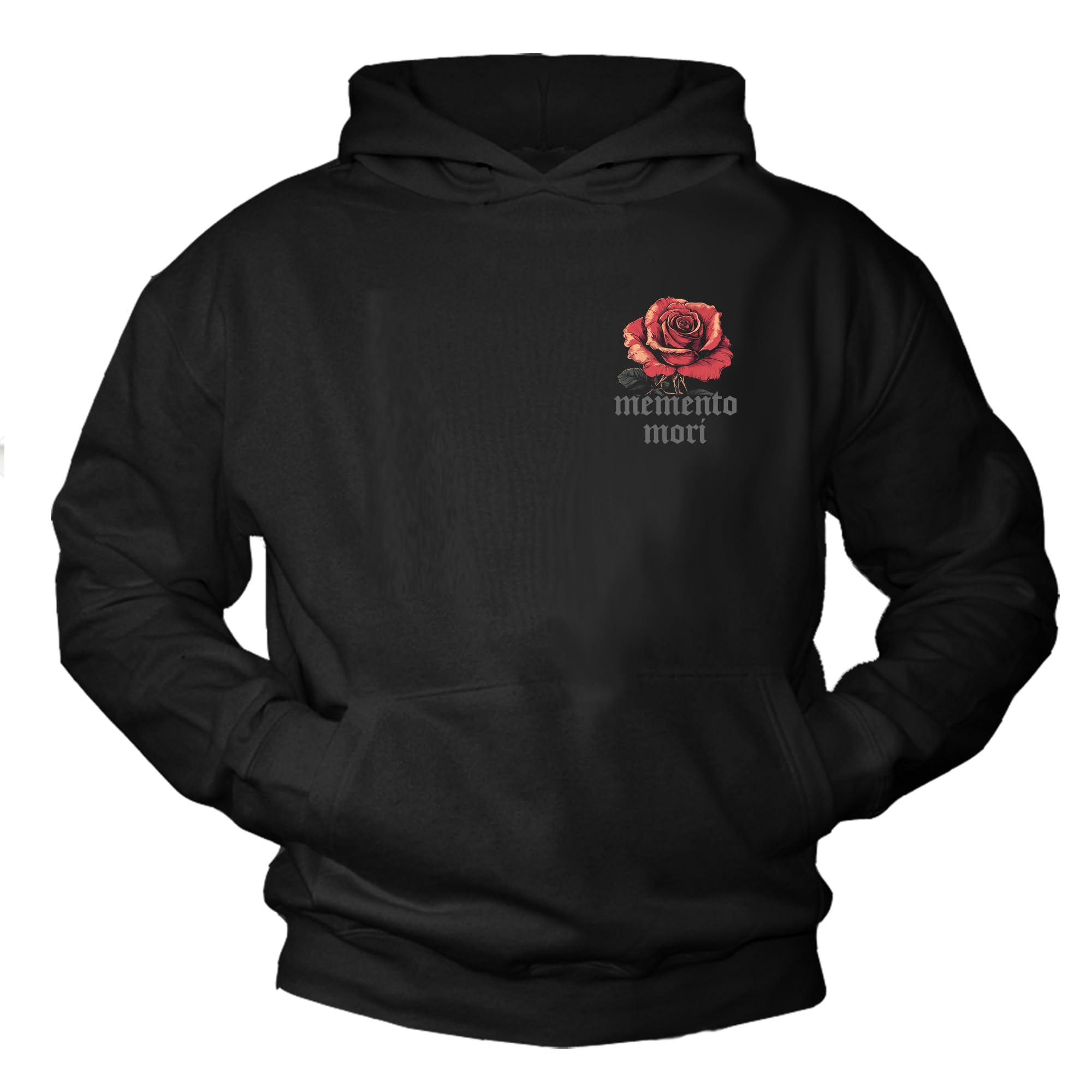 MAKAYA Felpa con Cappuccio Uomo Rose hoodie cotone XXL