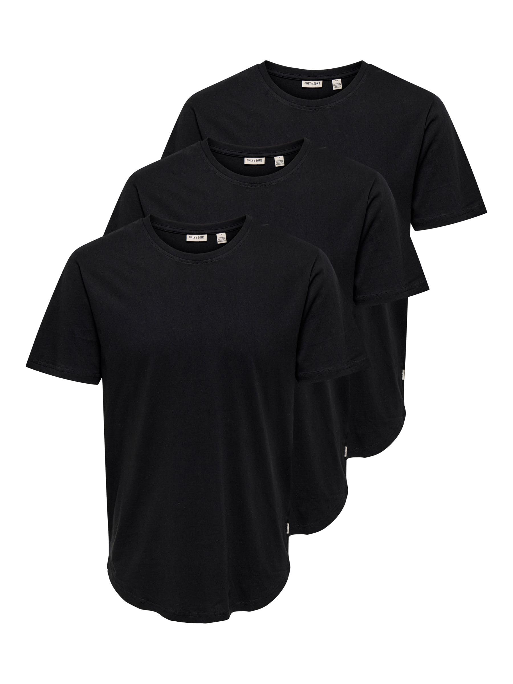 Only & Sons Onsmatt T-Shirt Uomo Cotone 3 Pezzi