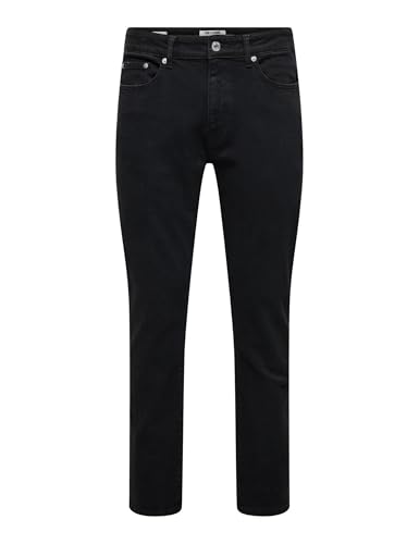 Only & Sons Onsedge jeans uomo stretch nero