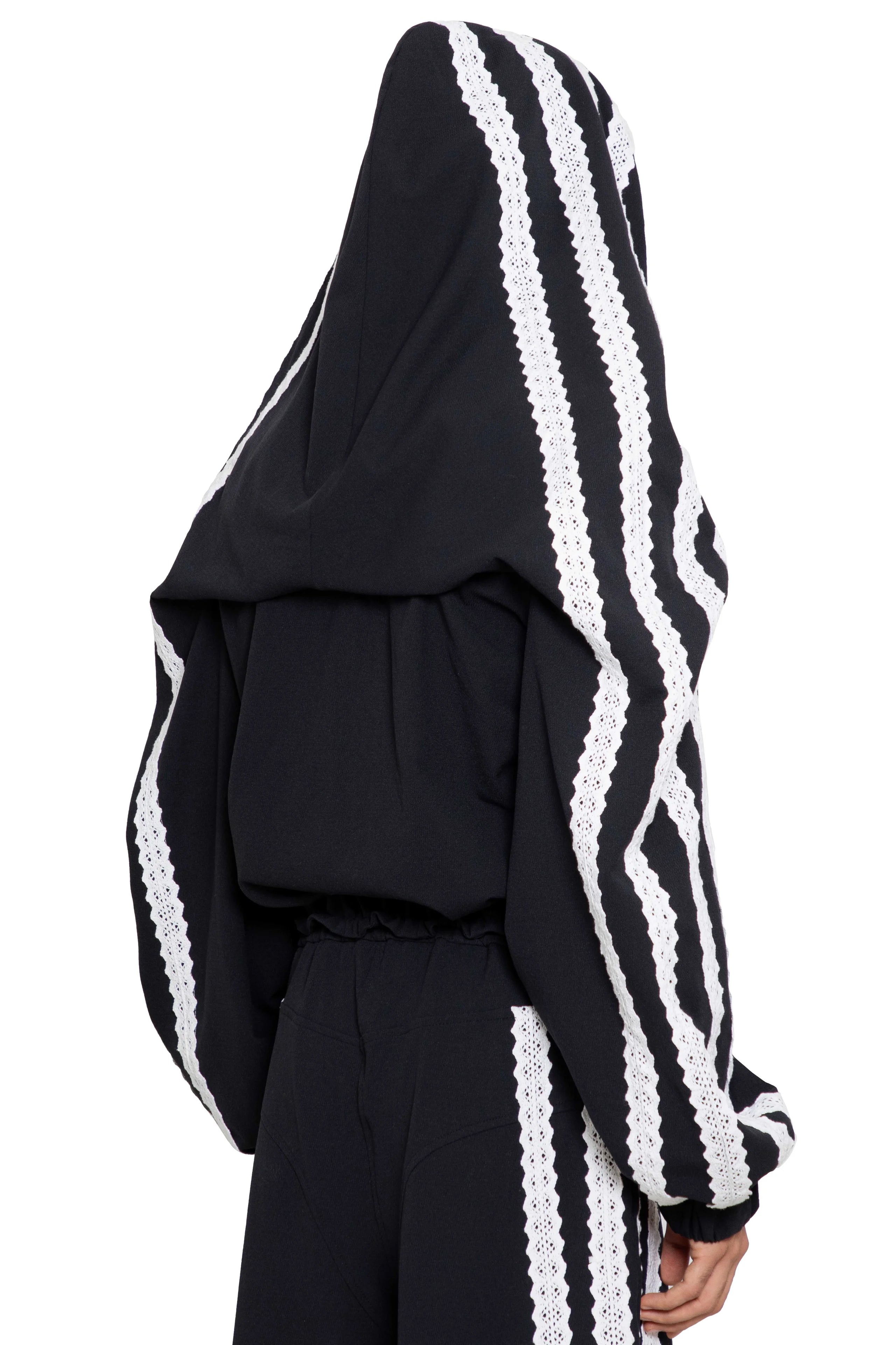 Trashy Clothing Dod Identity Giacca nera cappuccio