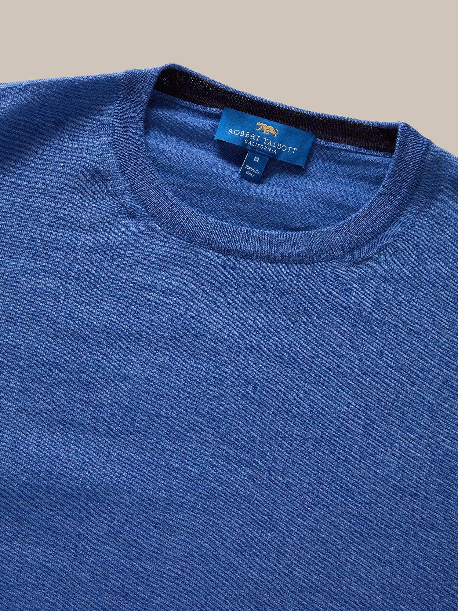 Robert Talbott Keaton maglione merino azzurro