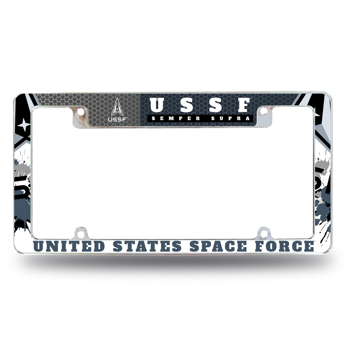 7.62 Design Space Force cornice targa auto zinco cromata