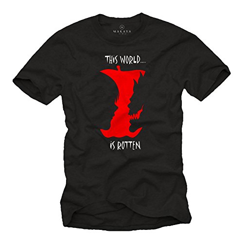 MAKAYA This World is Rotten T-shirt uomo L 100% cotone
