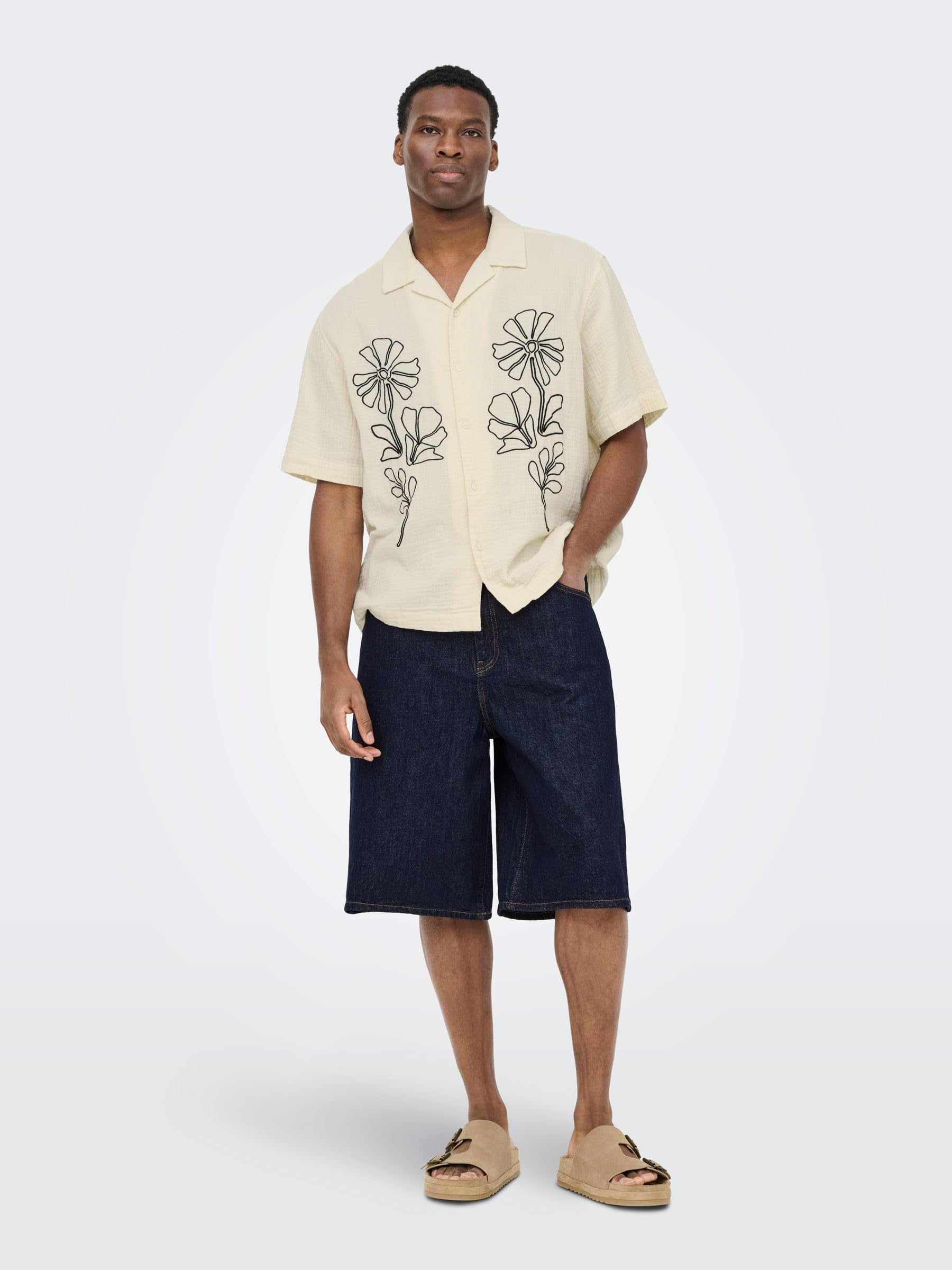 Only & Sons Onscarl Balloon Shorts Pantaloncini Blu Scuro L