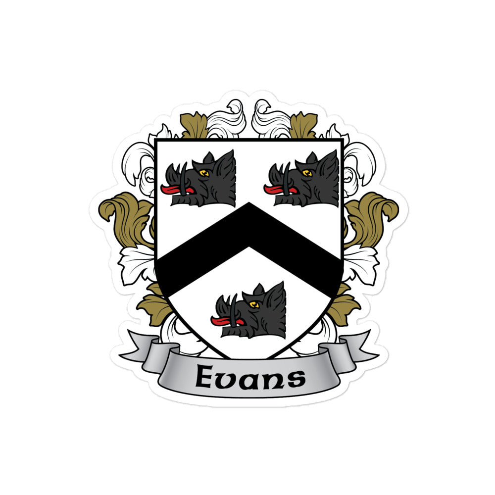 7.62 Design Evans Irish Crest Adesivo vinile 3x3
