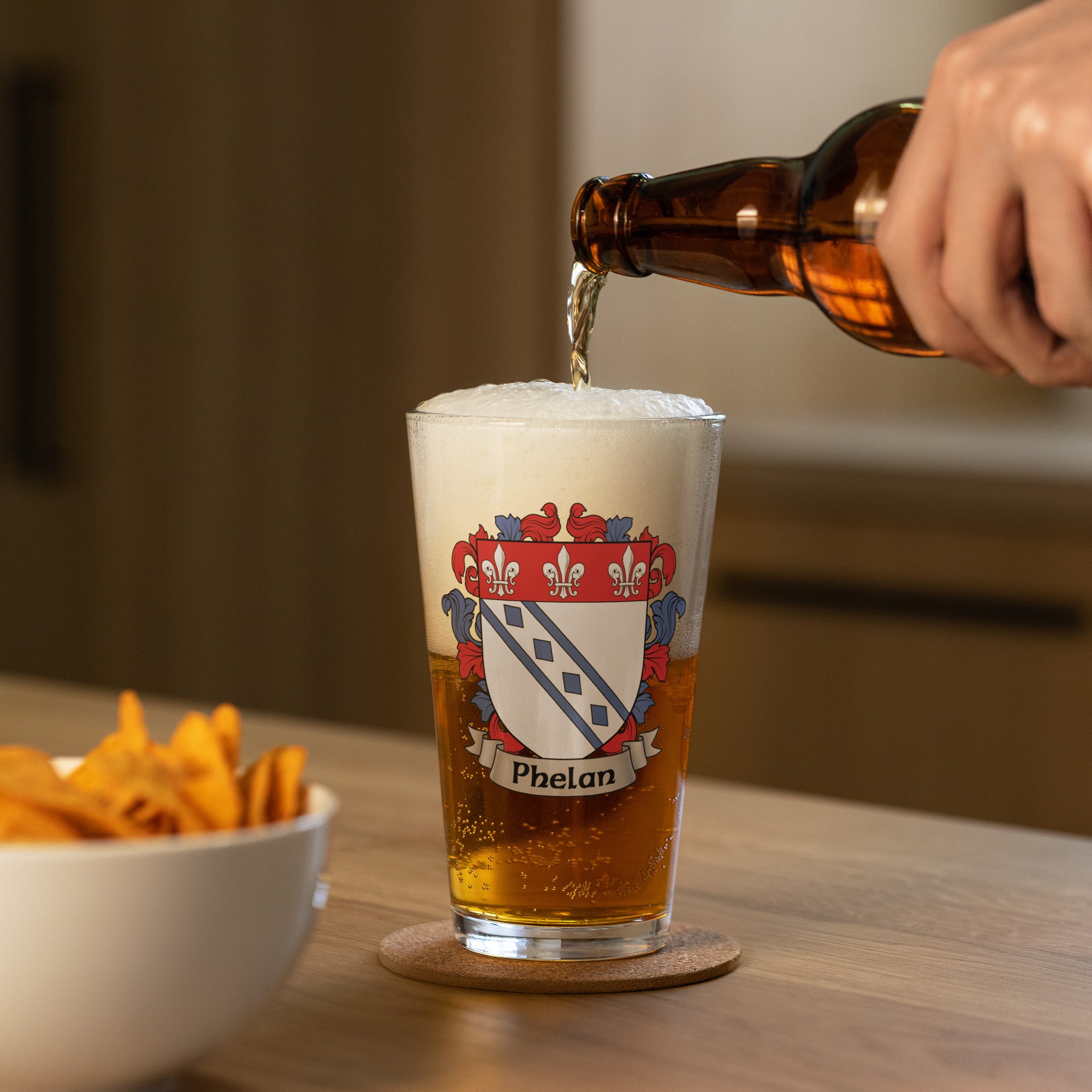 7.62 Design Phelan Coat of Arms Bicchiere Birra Vetro 473 ml