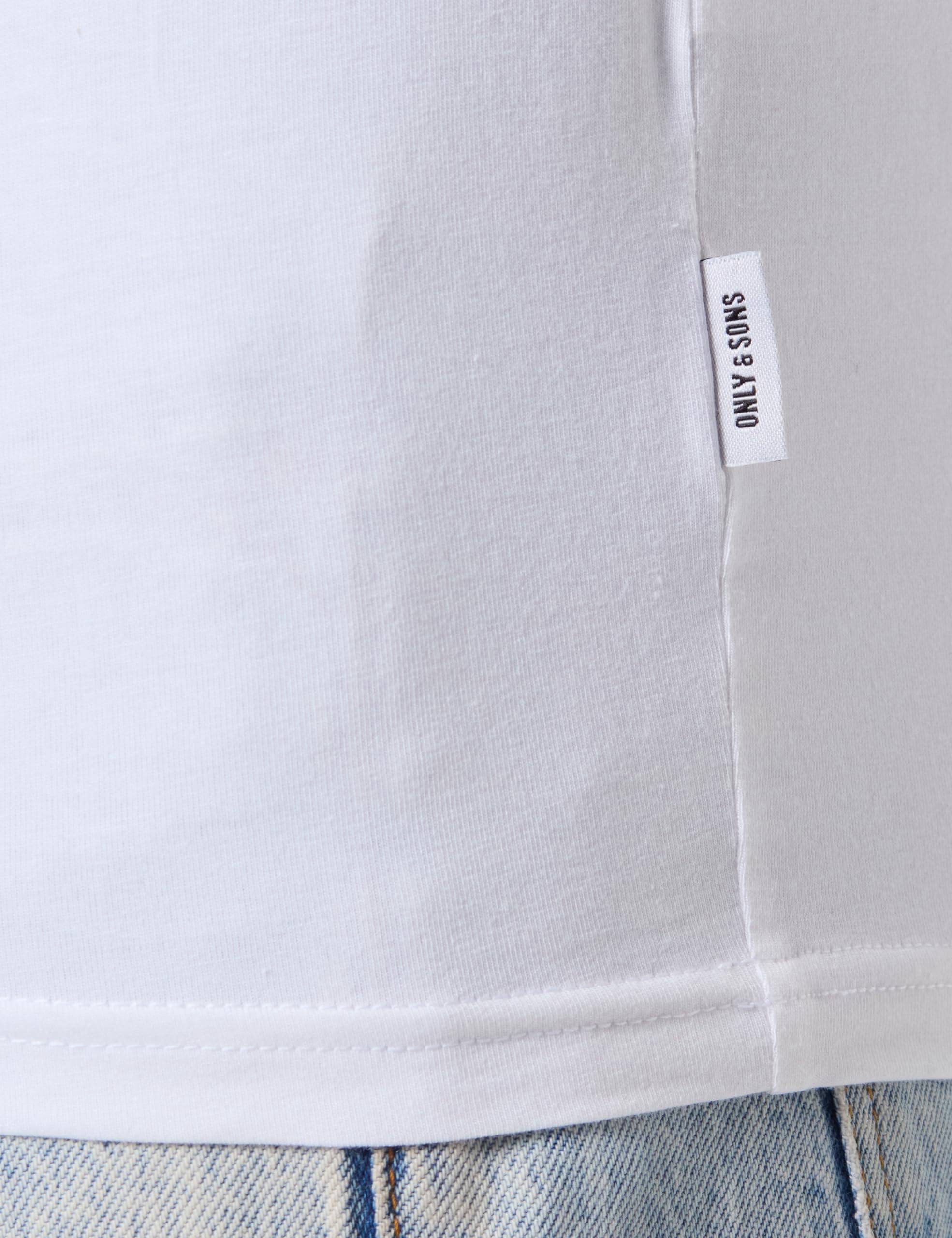 ONLY & SONS Onstheo T-Shirt Uomo Bianca 2 Pack Taglia L
