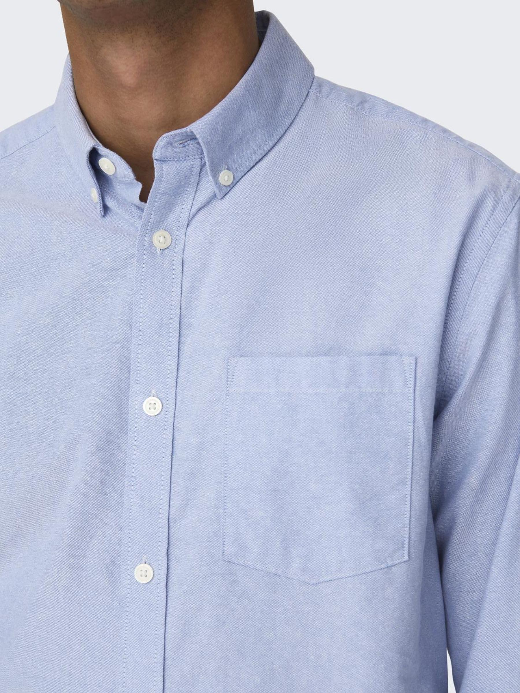 ONLY & SONS Onsneil Oxford Camicia Uomo Cotone