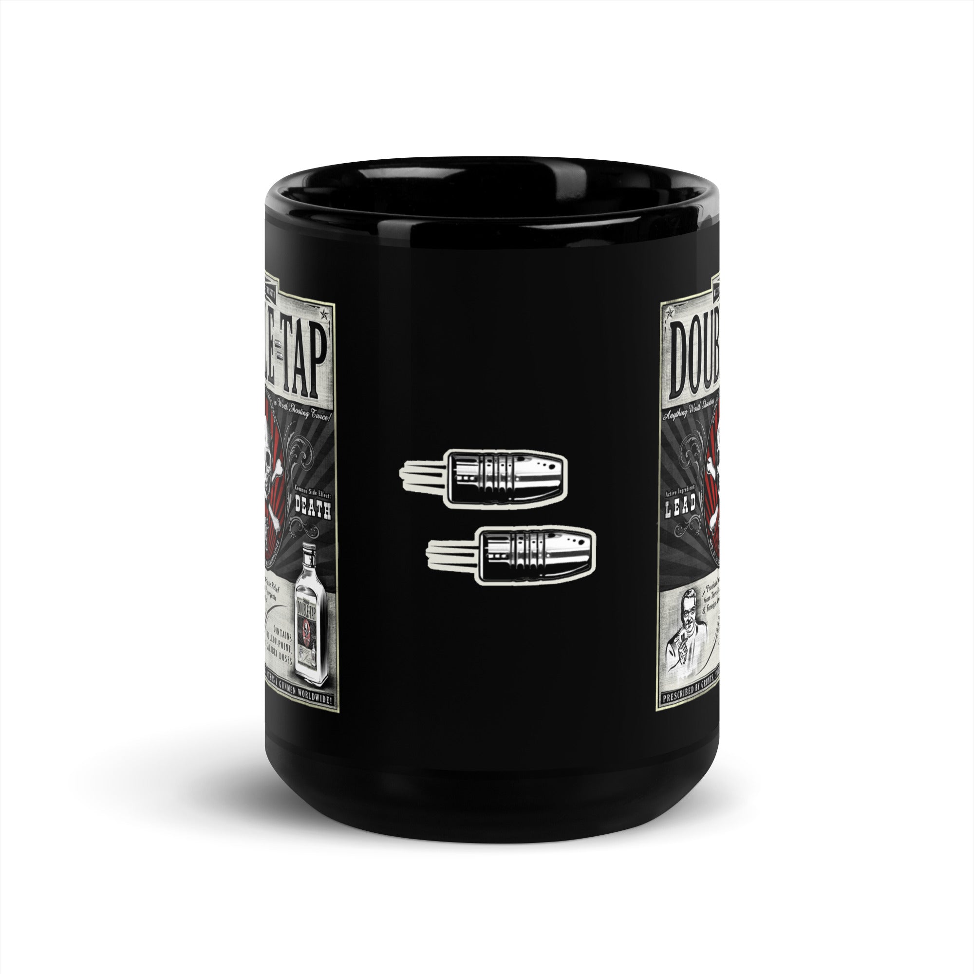 7.62 Design Double Tap tazza ceramica nera 15oz