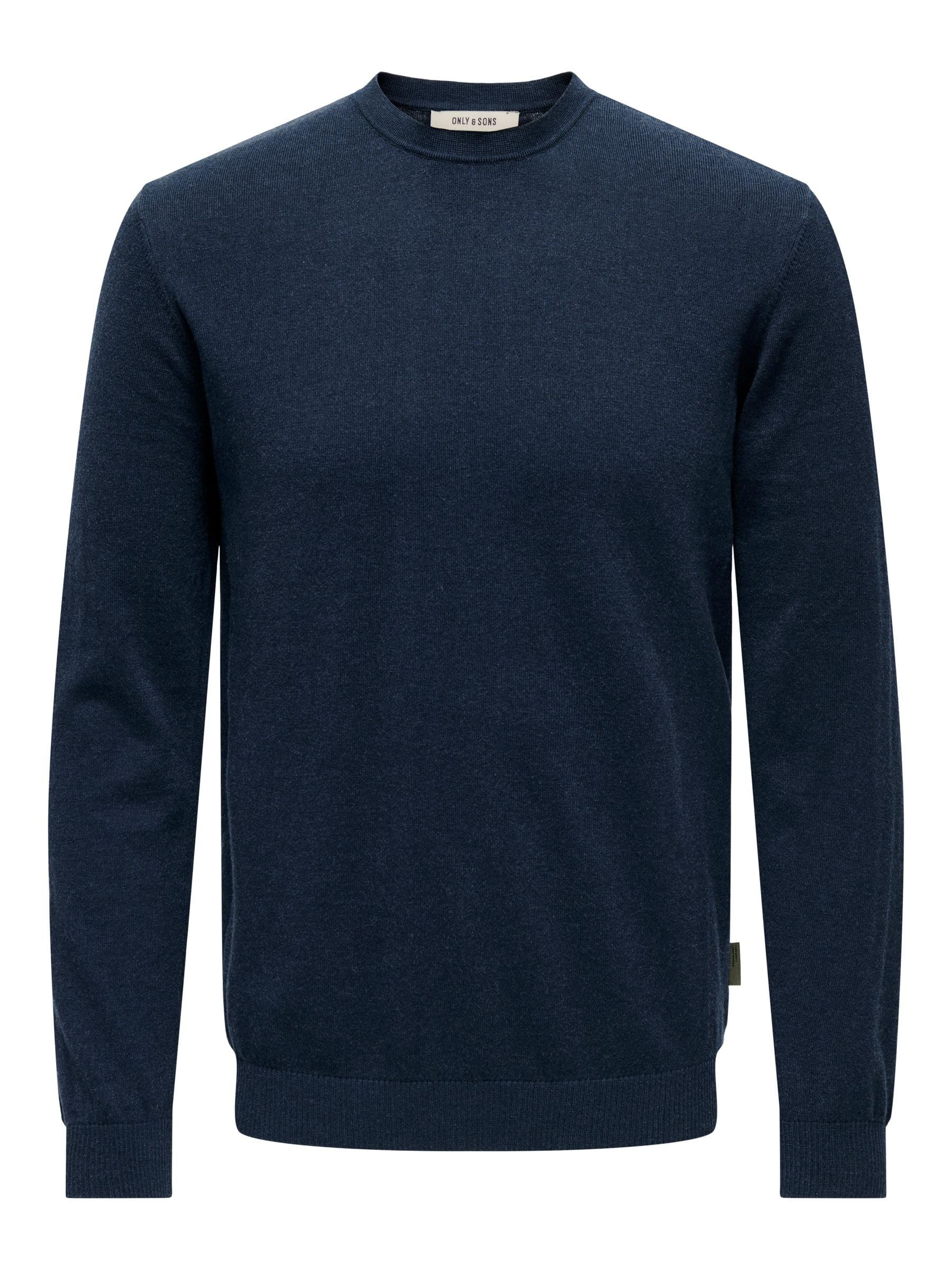 Only & Sons Onsloui Maglione Uomo M Girocollo Nero