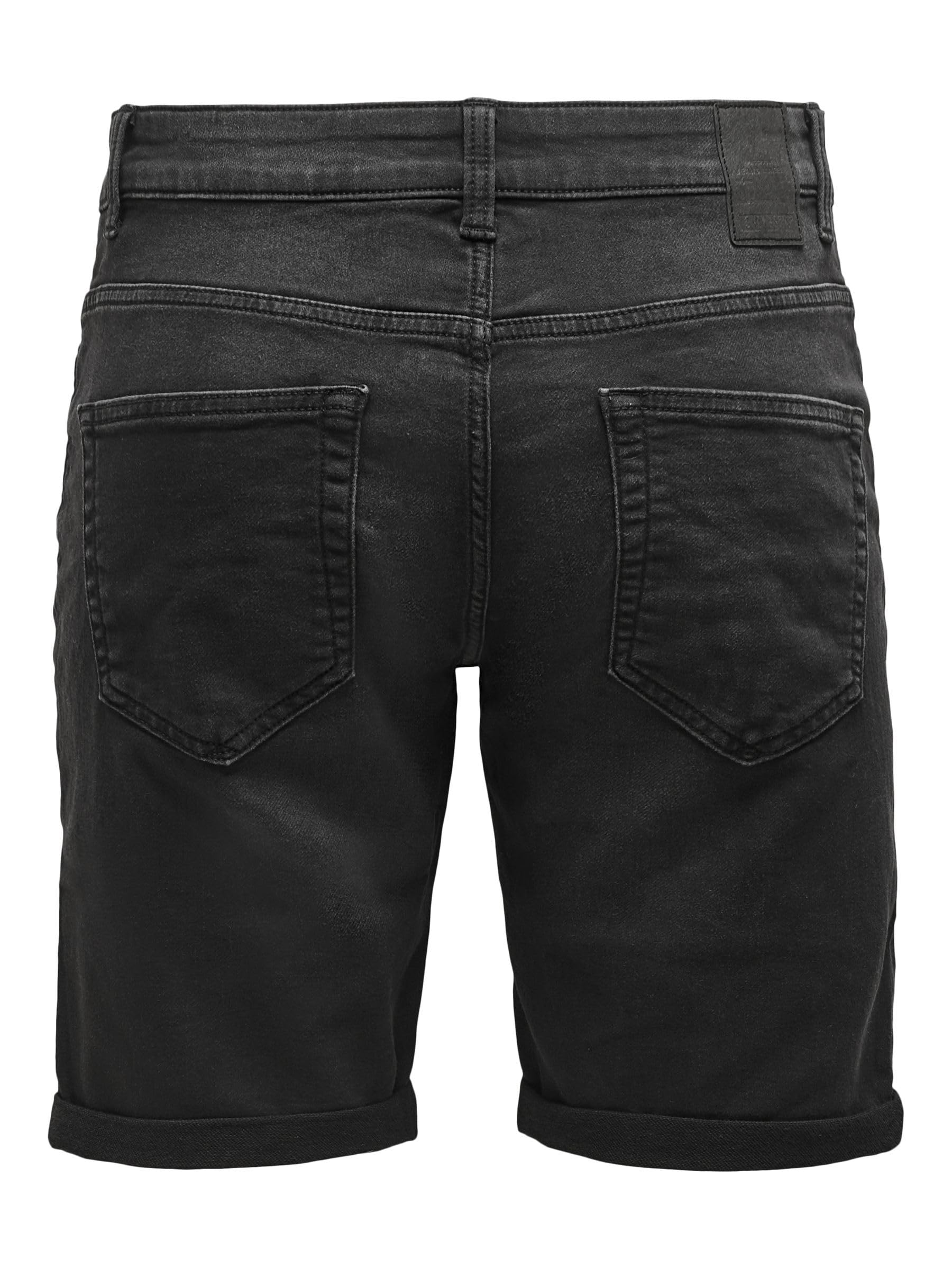 Only & Sons Pantaloncini Jeans Denim 5 Tasche Uomo