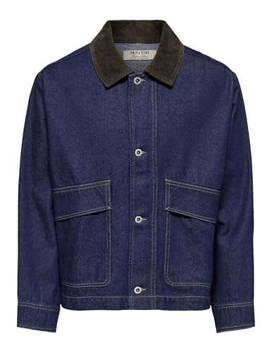Only & Sons Onskaizen Rinse Giacca Denim Uomo XL Bottoni