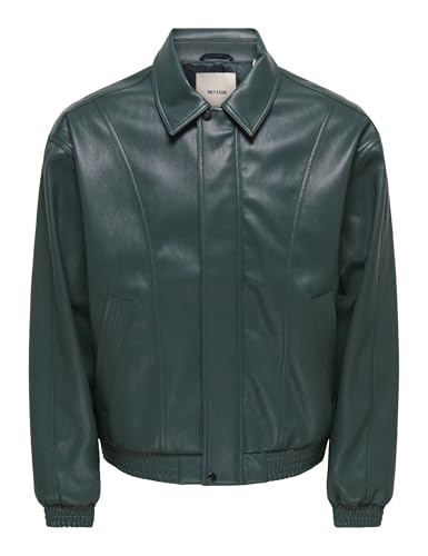 Only & Sons Onssantiago Giacca Uomo Nero Poliuretano