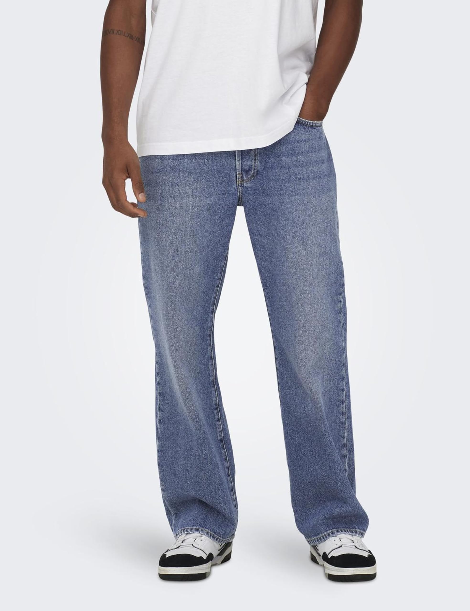 ONLY & SONS Jeans Onsfade Loose Uomo 32W/32L blu denim