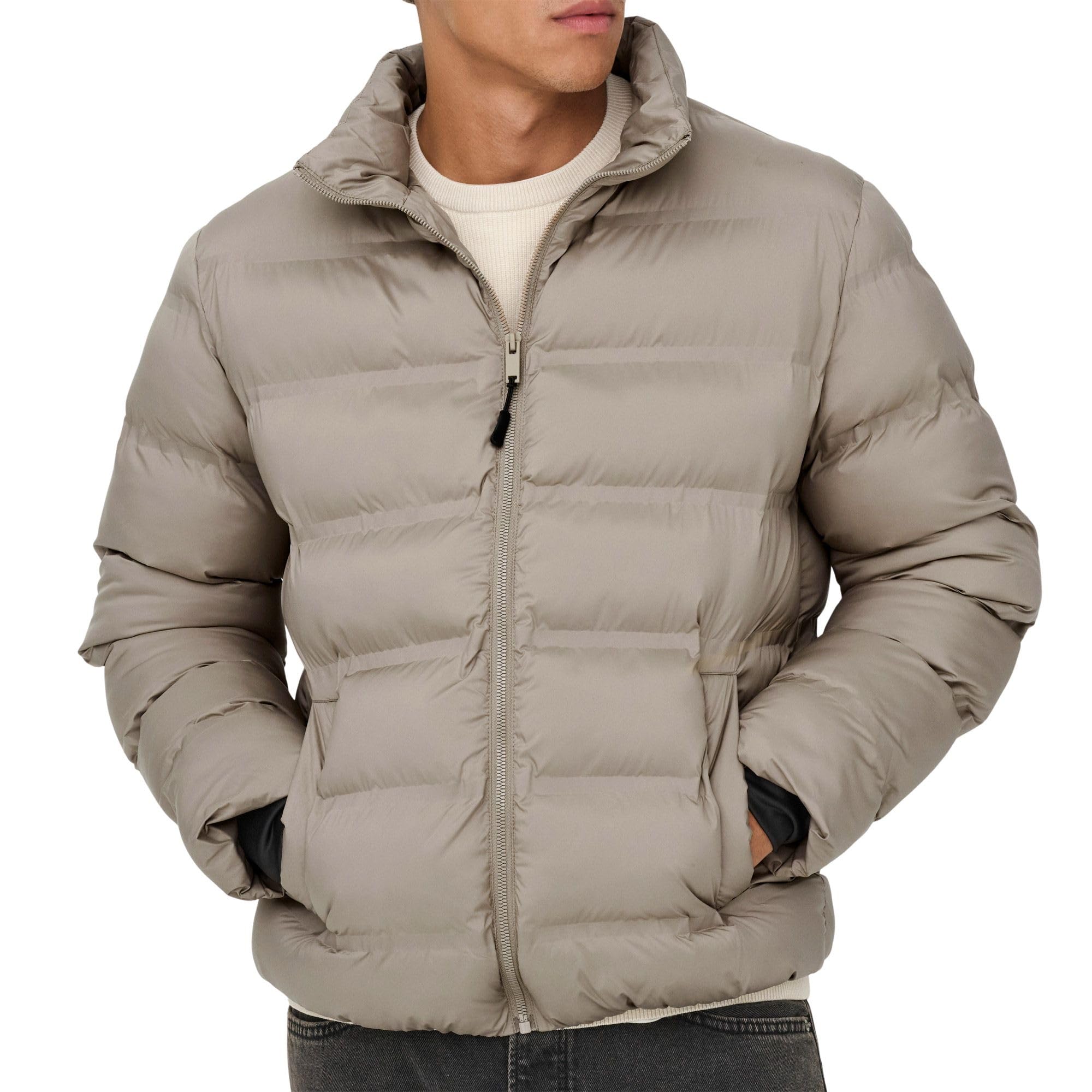Only & Sons Onsunion Giacca Puffer Uomo Senza Cuciture