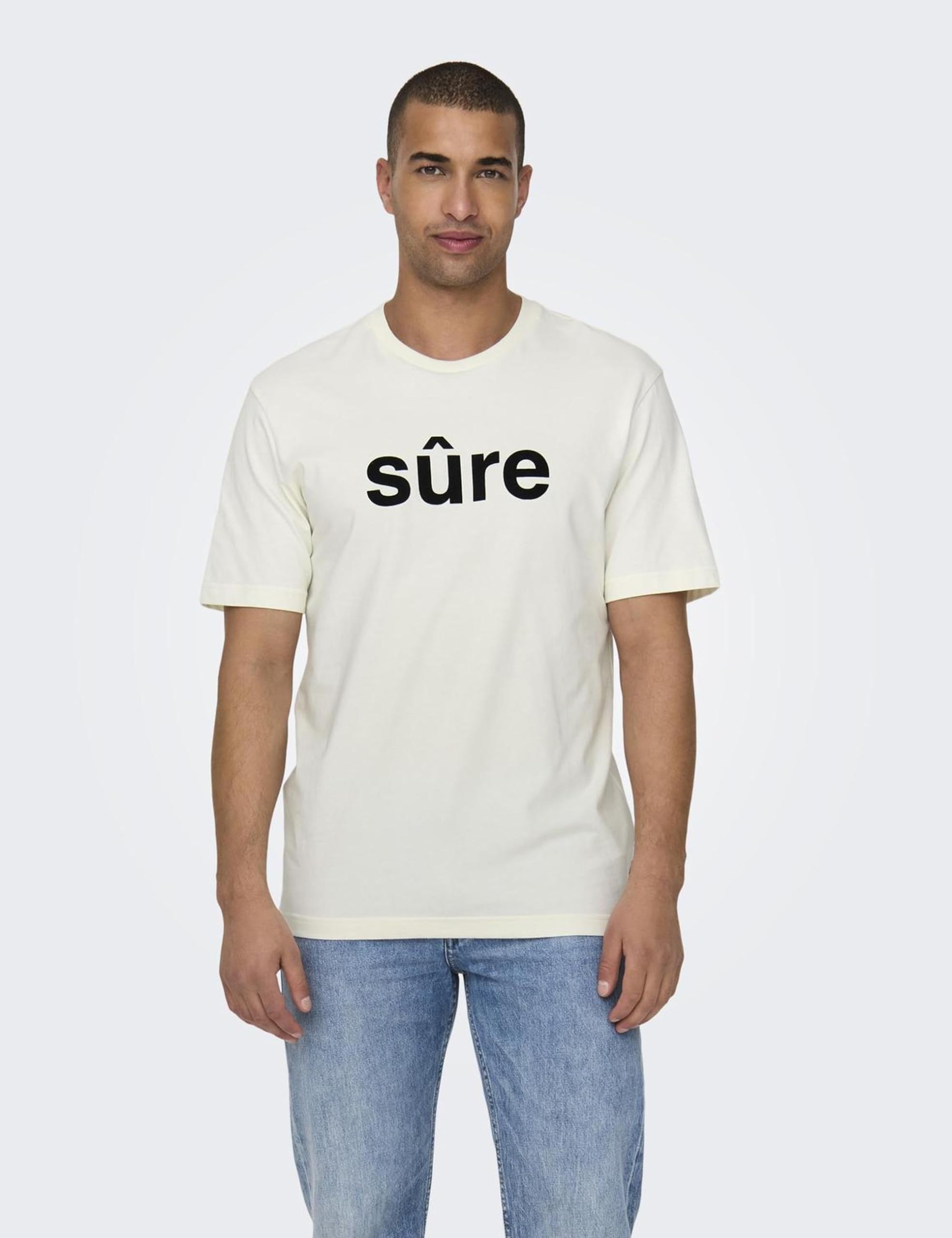Only & Sons Onskarter T-Shirt Uomo Bianco S Cotone