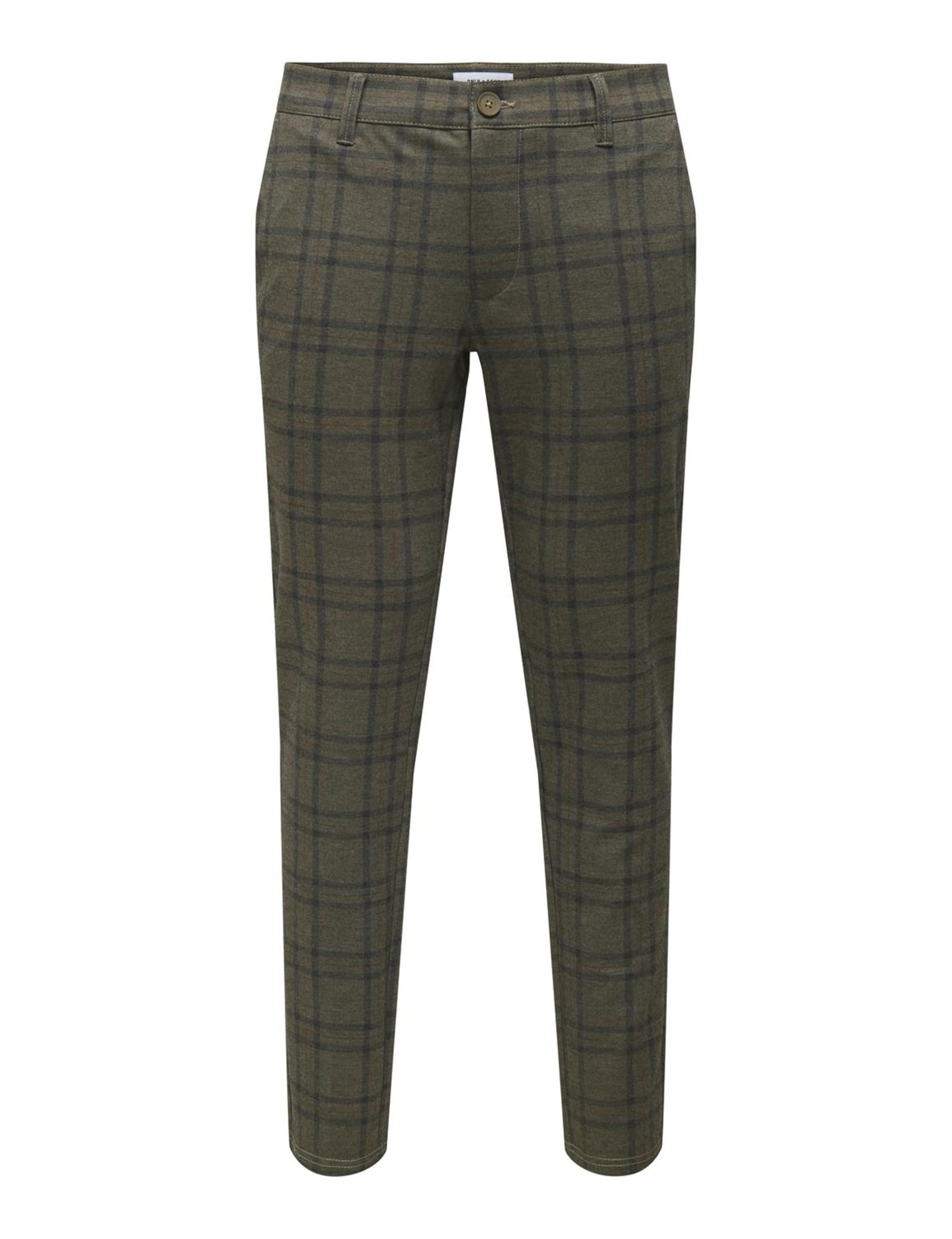 Only & Sons Onsmark Check 020918 Pantaloni 32W/32L Fog Forest