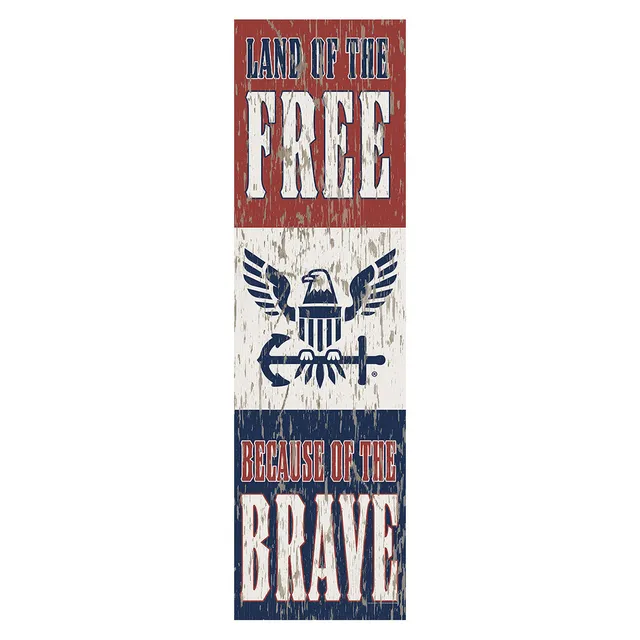 7.62 Design USN Land of the Free Insegna PVC 25x89 cm