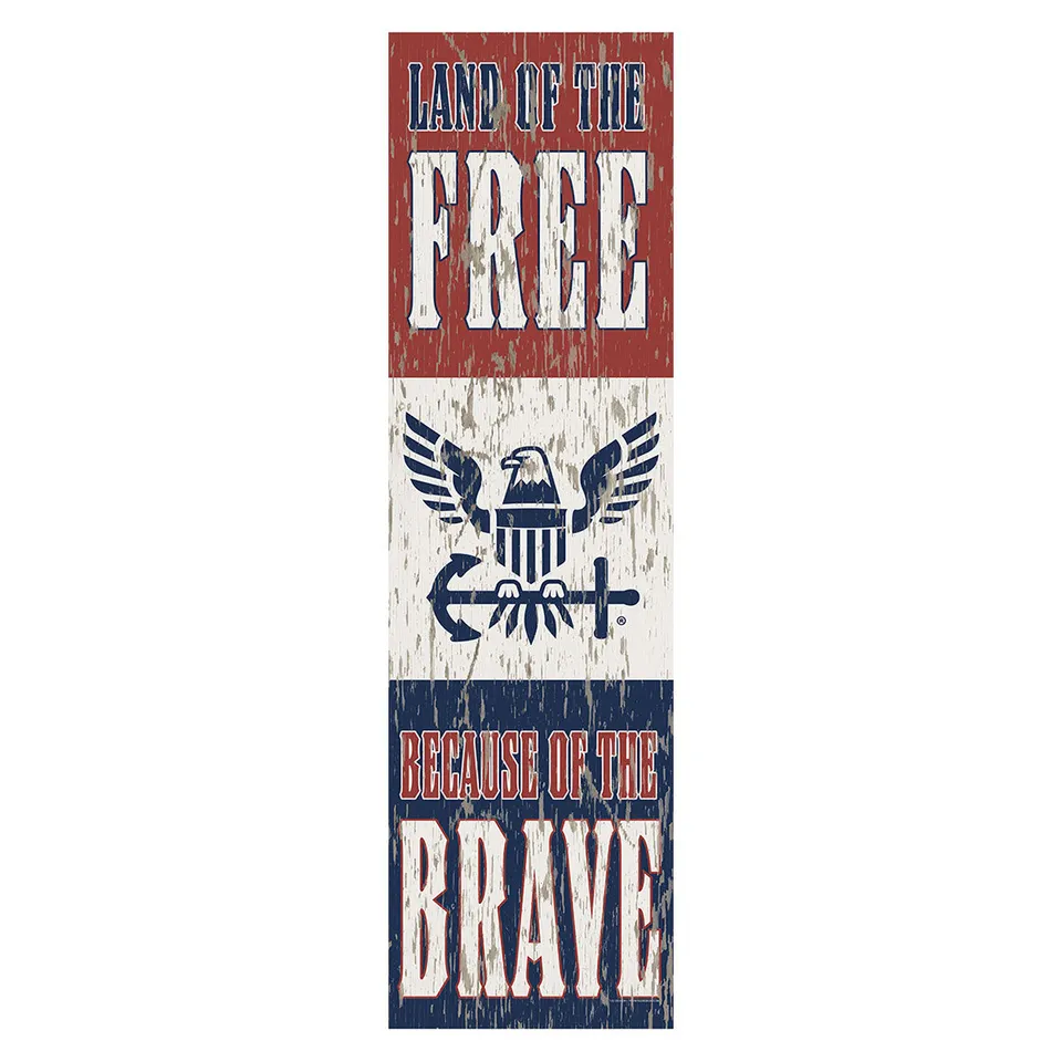 7.62 Design USN Land of the Free Insegna PVC 25x89 cm