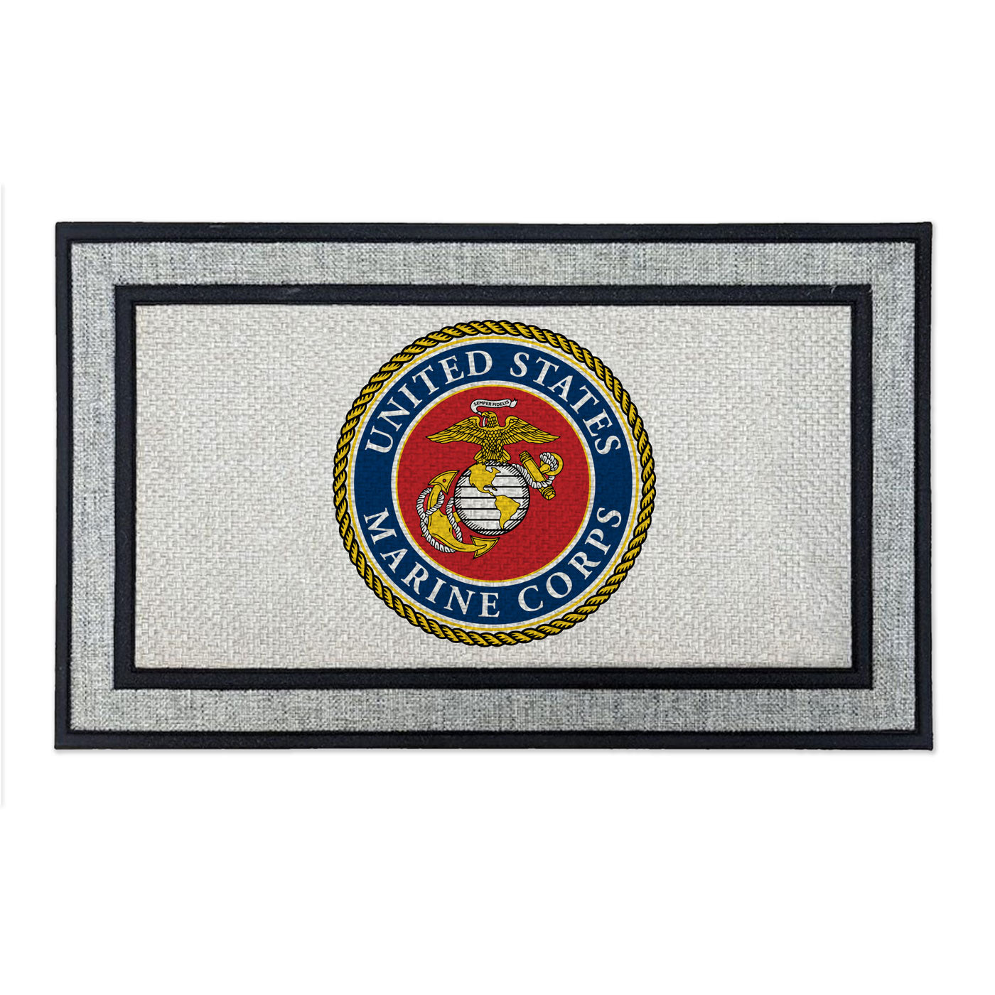 7.62 Design USMC zerbino 45x76 cm grigio gomma antiscivolo