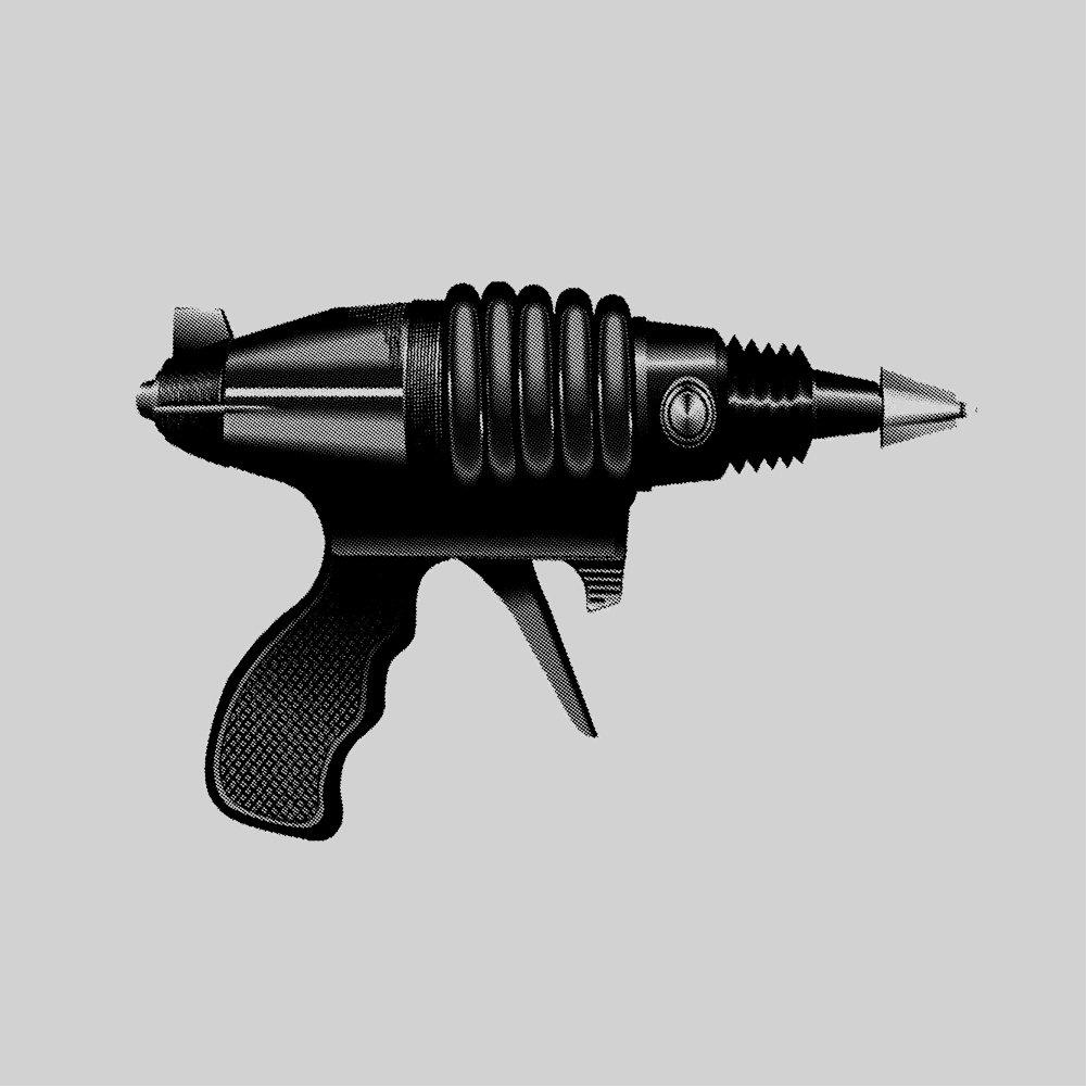 MAKAYA Gamer Laser Gun t-shirt donna cotone taglia L