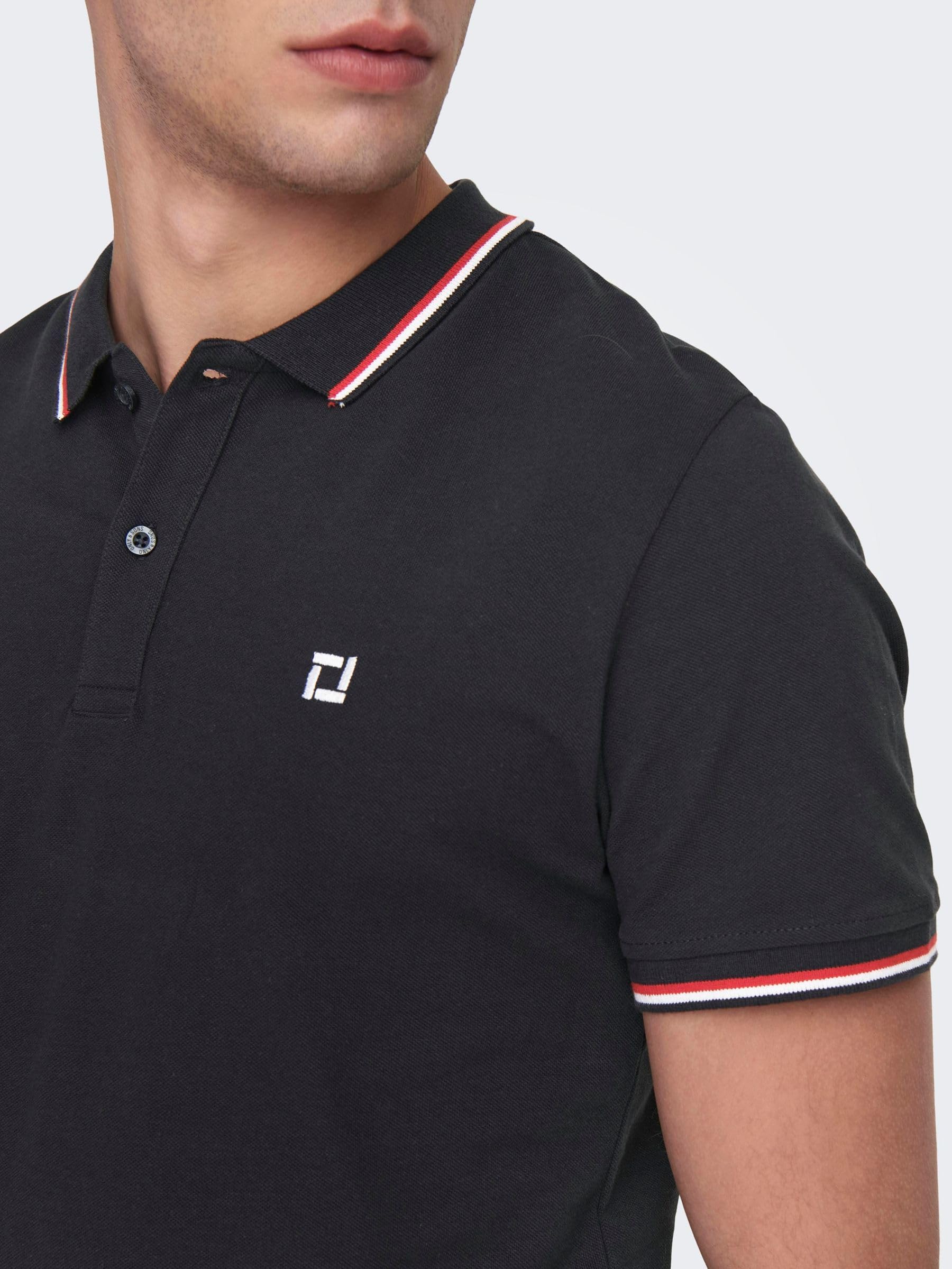ONLY & SONS Fletcher Polo uomo righe blu navy M