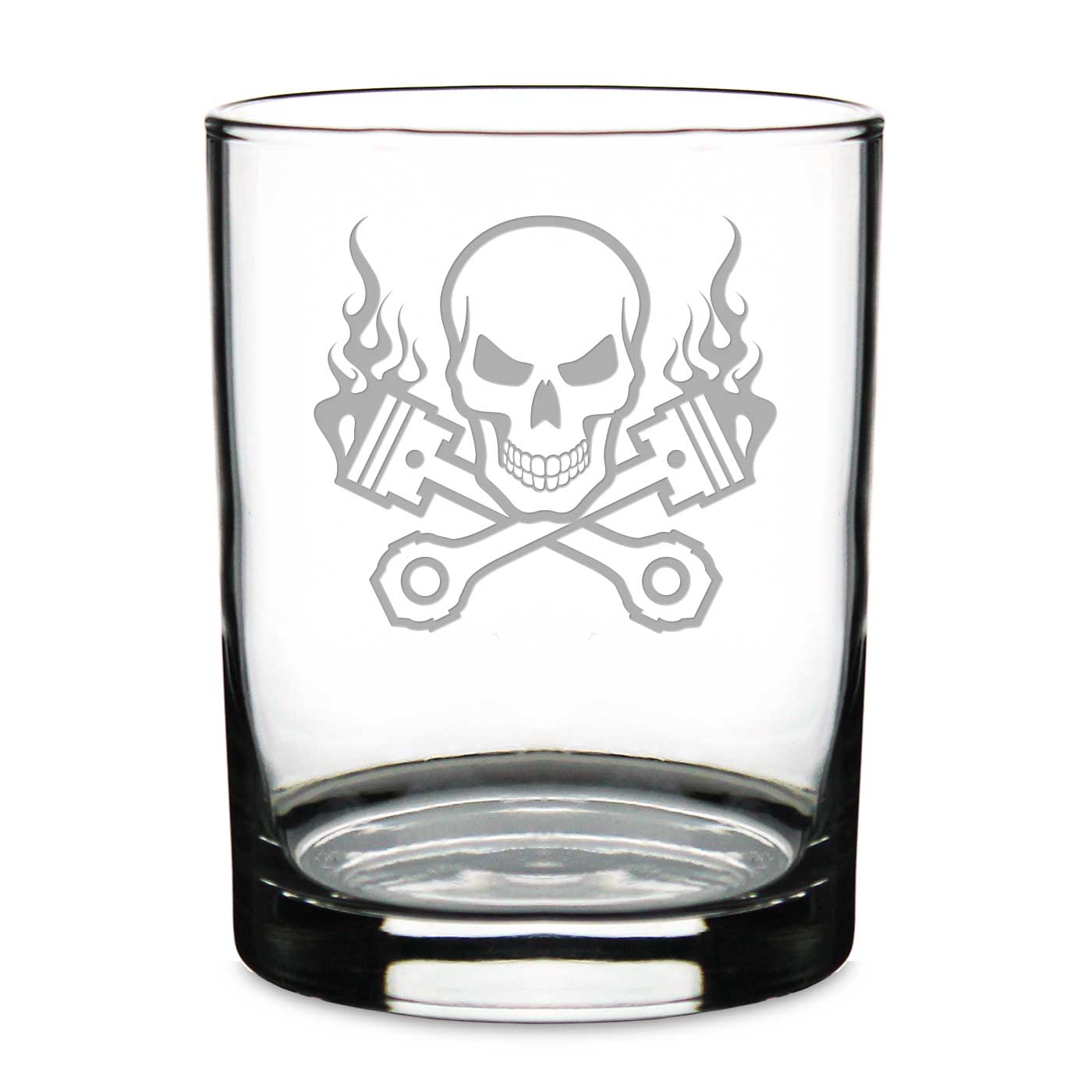 7.62 Design Skull & Pistons Bicchiere whiskey 414 ml