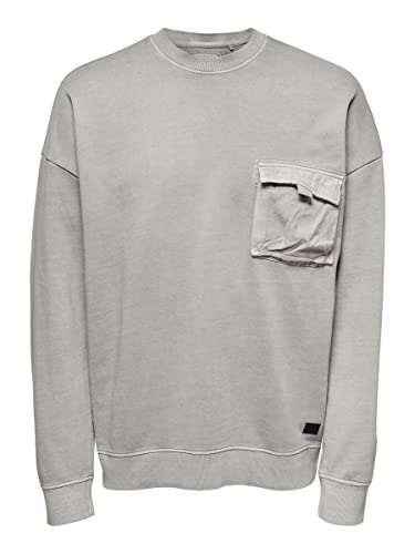 ONLY & SONS Bruce Felpa uomo loose girocollo sweat