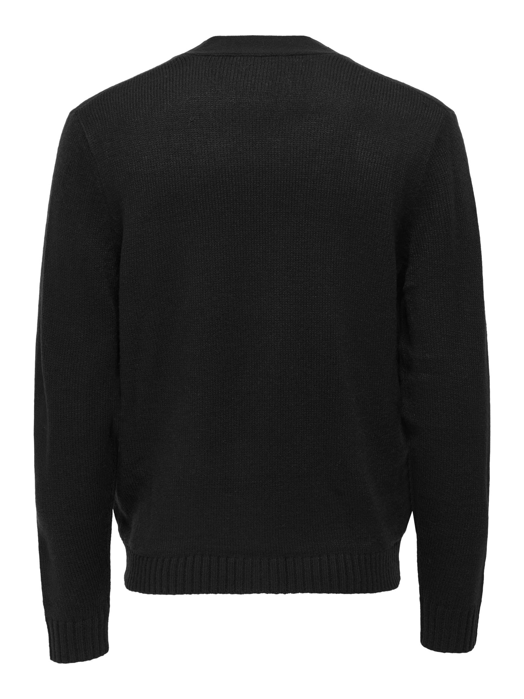 Only & Sons Onsmajor Cardigan Uomo Maglia Nero XL
